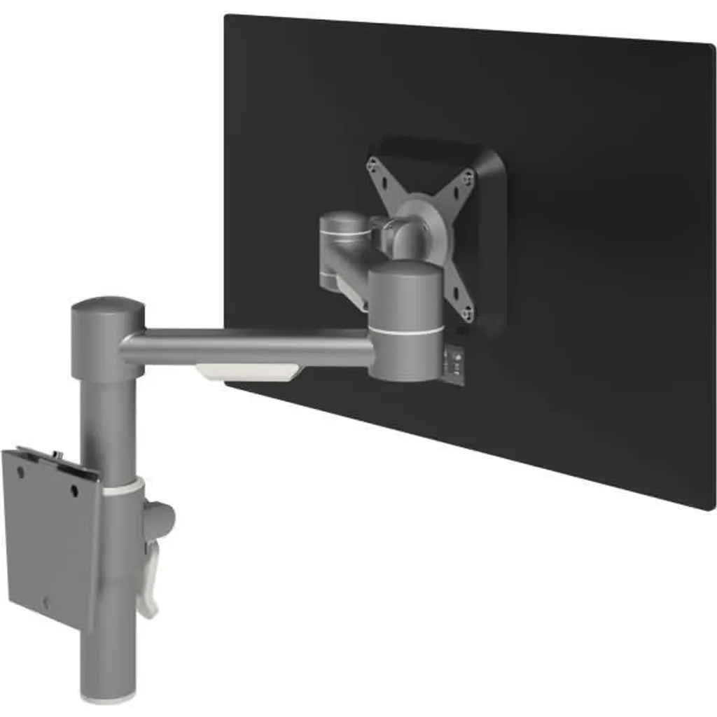 Dataflex Viewmate Support écran Argent VESA 75/100 en Acier Robuste