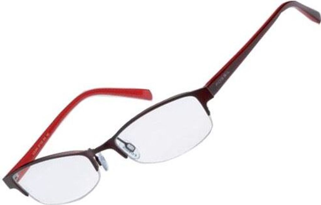 Fossil Korrektionsfassung Brille Metall Kunststoff Rot 50/17/140 - OF1102600