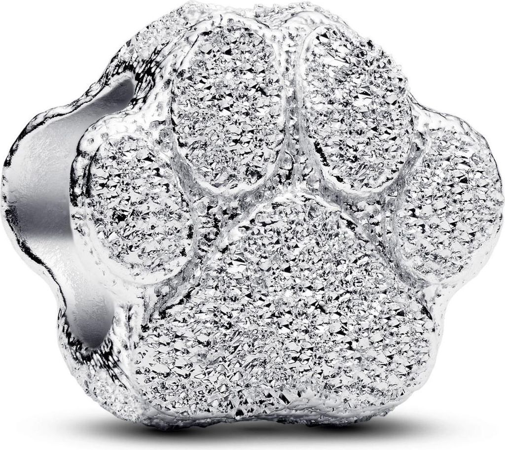 PANDORA MOMENTS Charm Mini Paw Texture 794043C00 Immagine del prodotto 