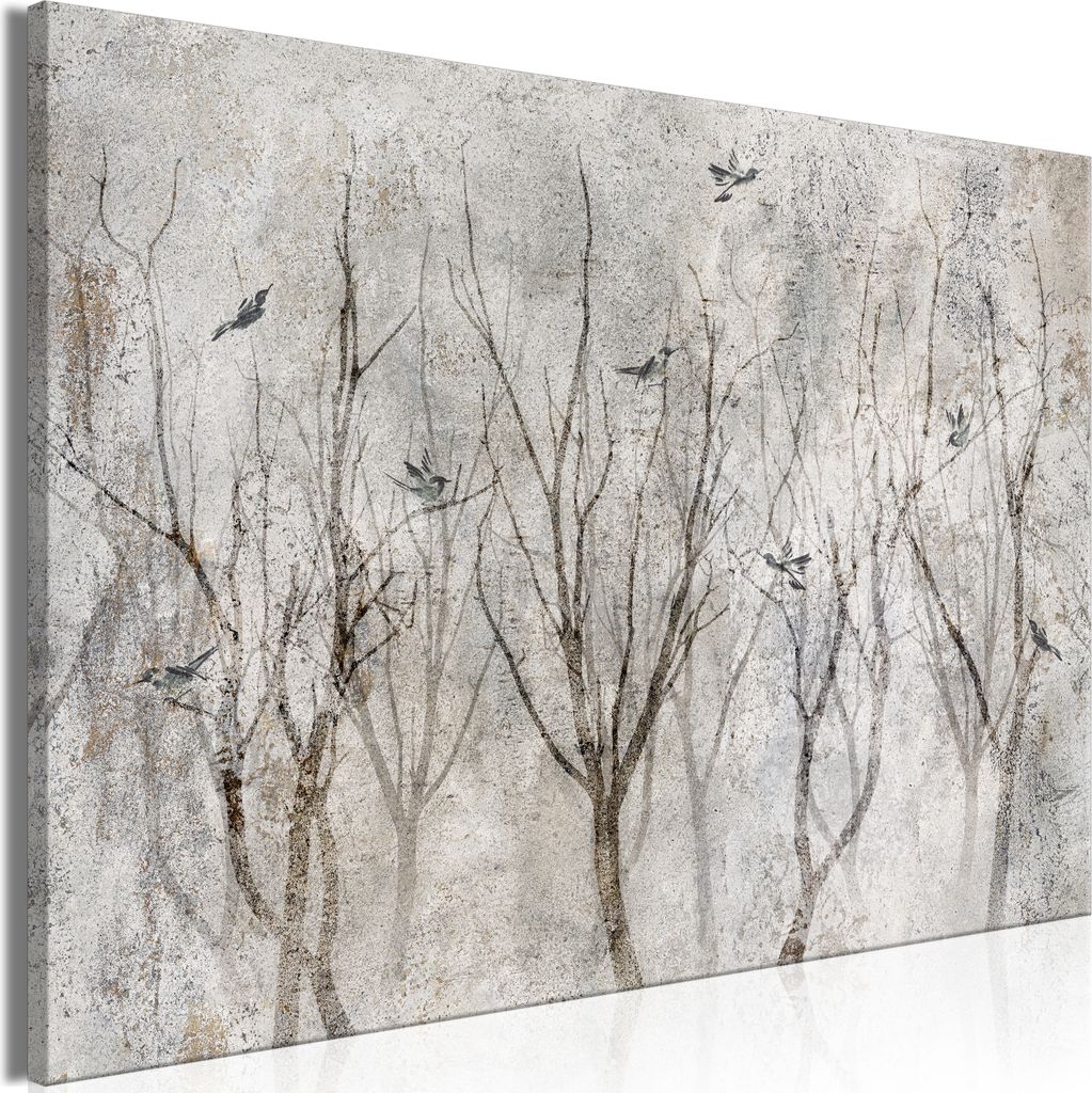 Vlies Leinwandbild - Singing in the Forest (1 Part) Wide 60x40 cm Landschaften c-C-0462-b-a