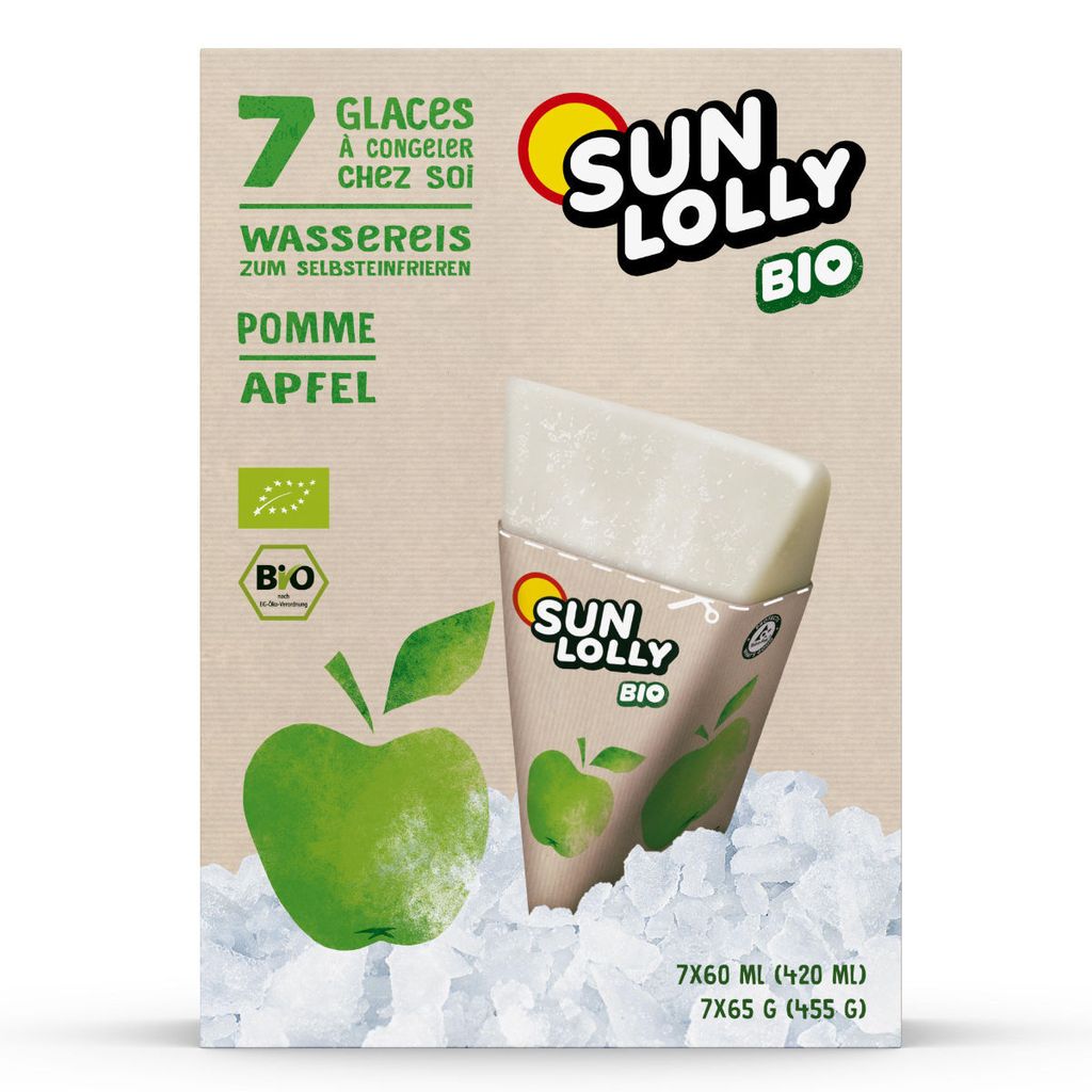 Sun Lolly Wassereis zum Selbsteinfrieren Apfelgeschmack  Produktbild 