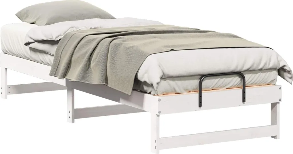 Struttura Letto SYFAX 80x210cm Pino Bianco | Soluzione Salva Spazio