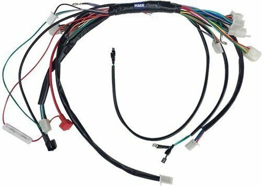 HMParts ATV Pit Bike Dirt Bike Kabelbaum 50 - 150 ccm mit Licht Elektrostarter