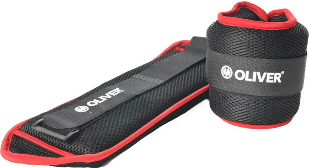 Manchette de poids Oliver PRIME Rouge pour Fitness Gym et Rééducation 1kg