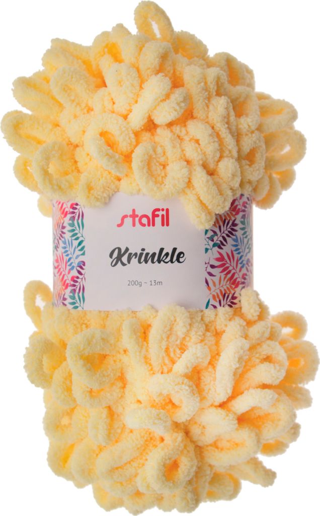 stafil Wolle Krinkle Chenille 200g 13m Hellgelb