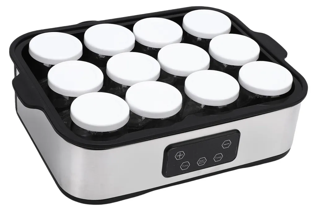 Yaourtière programmable 48h température constante avec 12 grands pots