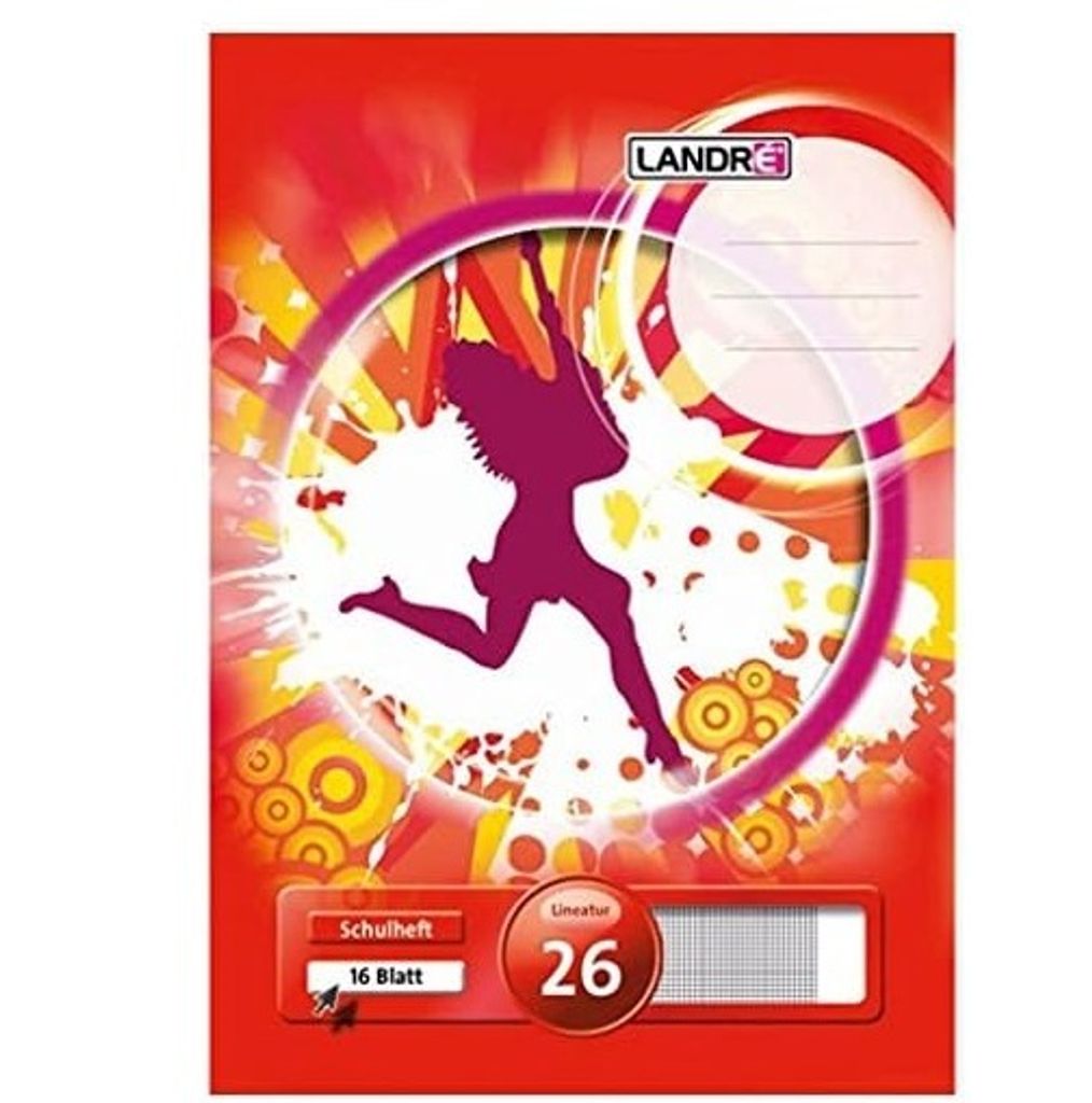 LANDRE Schulheft A4 16 Blatt 80 g/qm Lineatur 22 (kariert) Obrázok produktu 