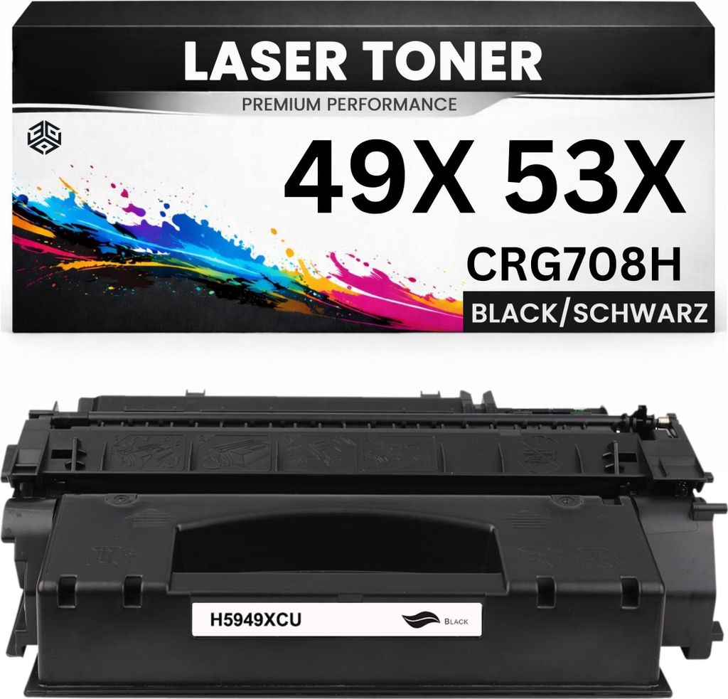 Toner 49X / 53X CRG708H für HP Schwarz Q5949X Q7553X wie Original Canon LBP3300/3360 LaserJet 1160 1320 1320nw 1320tn 3390 3392 M2727nf/2727nfs