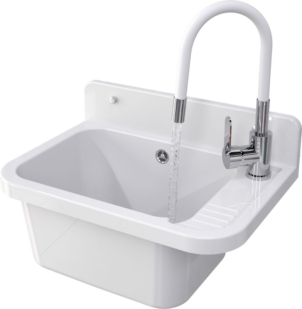 Granitan – umyvadlo – odkapávací umyvadlo – 50 × 34 × 31 cm Obrázek produktu 