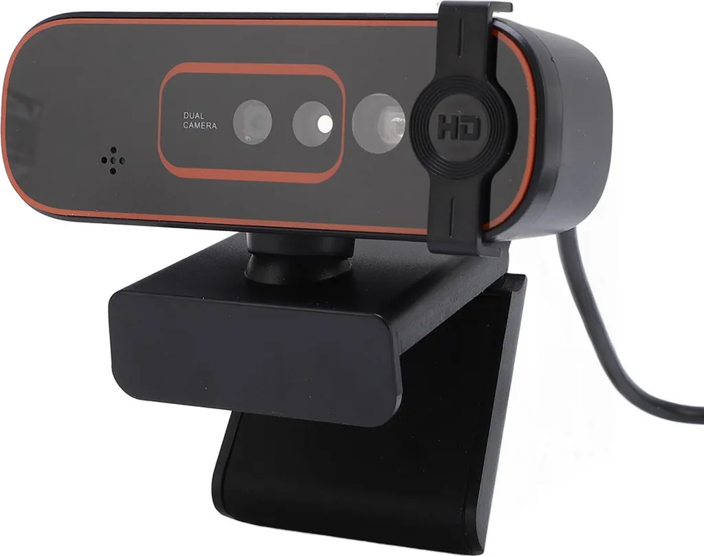 Webcam Full HD pour PC avec reconnaissance faciale et microphone privé