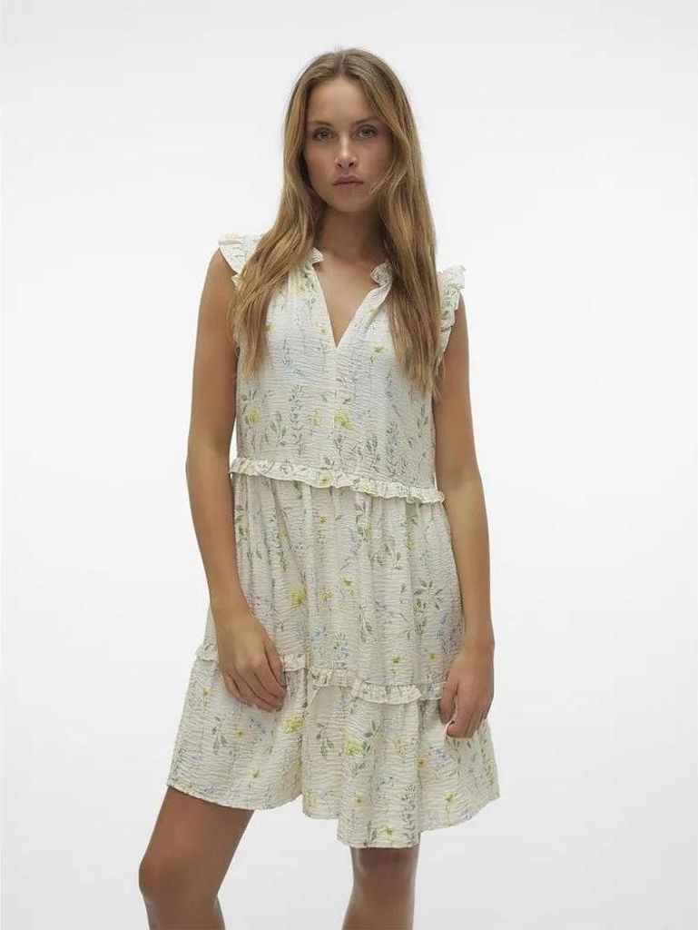 Vero Moda Josie Kurzes ärmelloses Kleid Beige L Damen Beige L