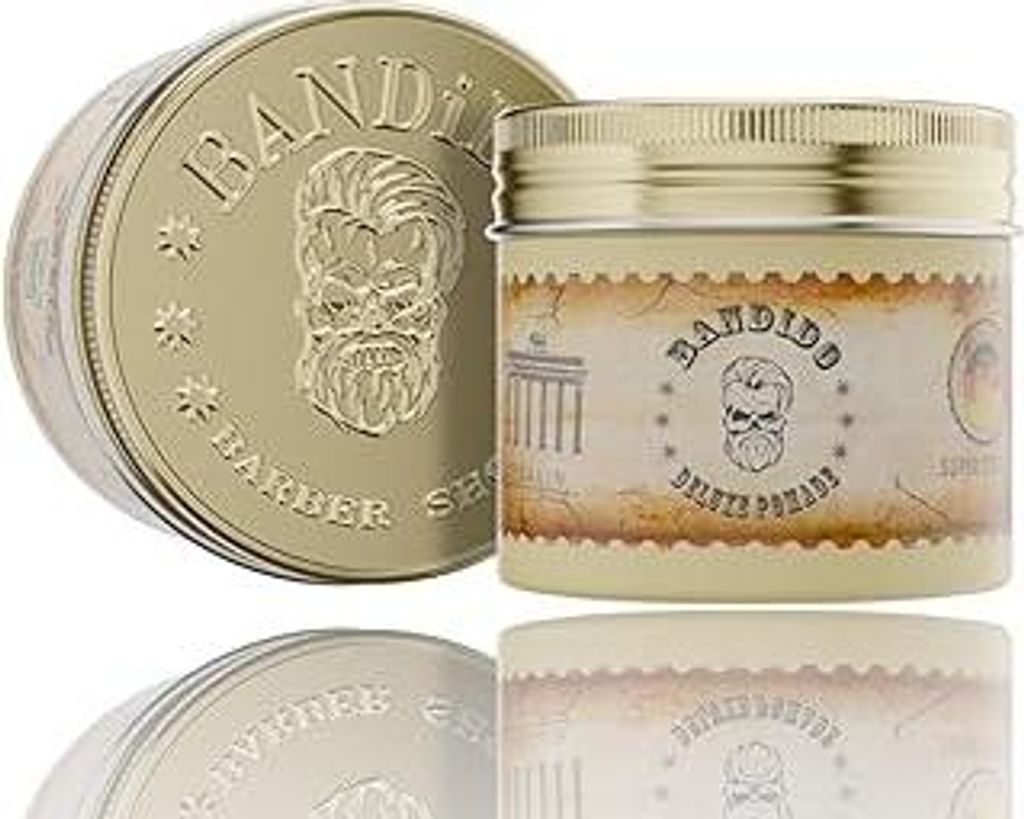 Bandido Deluxe Pomade Herren 125ml - Haarwachs Männer mit starker Halt | Haarstyling Hair Wax Men | Wasserbasiert - Schöner Duft | Barbershop Haa...