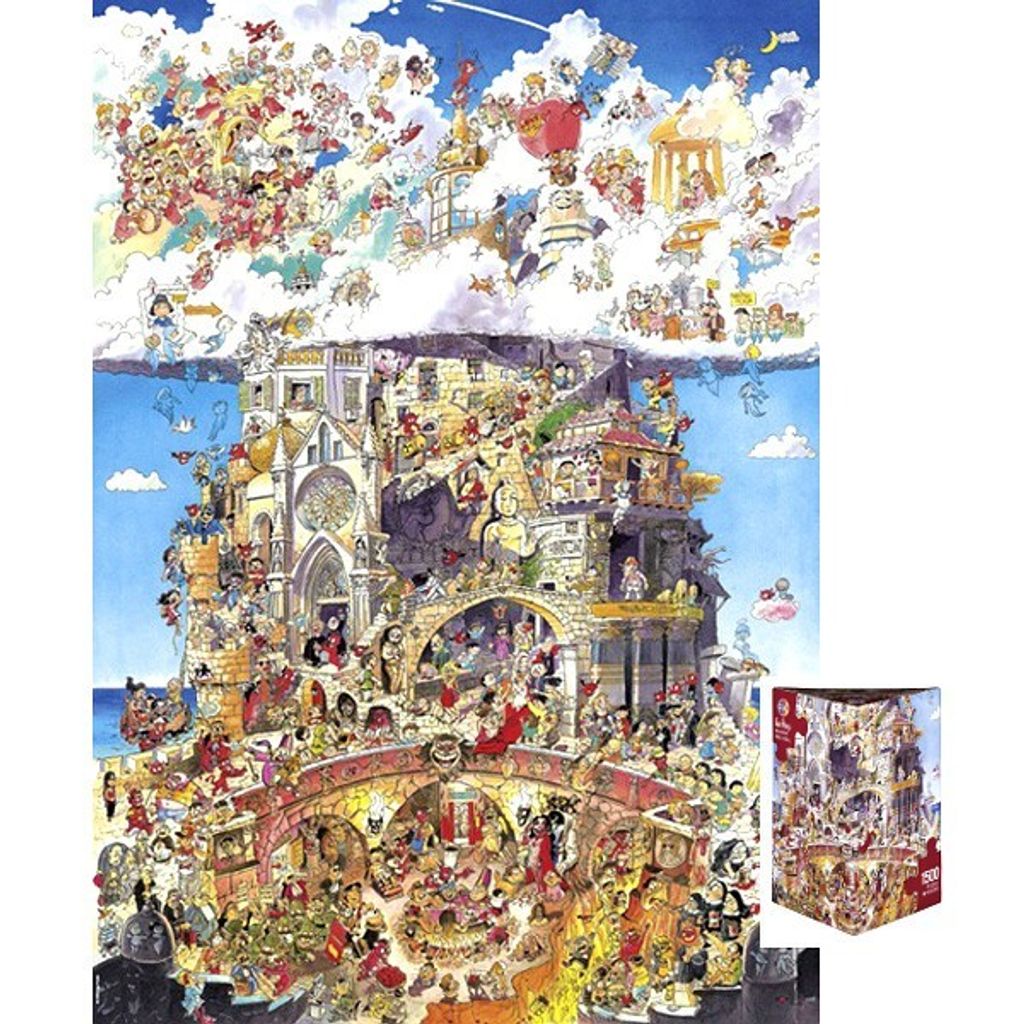Piekło i niebo. Puzzle + plakat, 1500 elementów Produktbild 