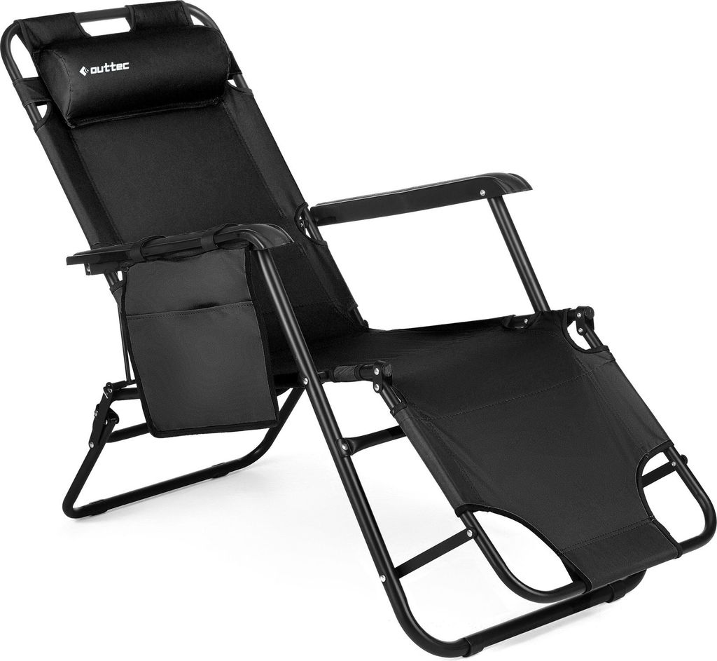 Outtec® Skládací zahradní křeslo lehátko - do 150 kg - Obrázek produktu 