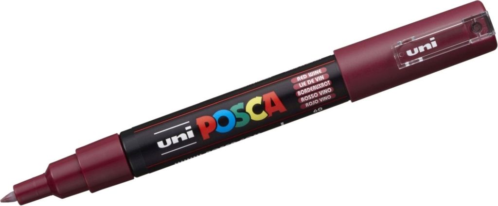 Filzstift POSCA PC-1M Rot Burgunderrot (6 Stück)