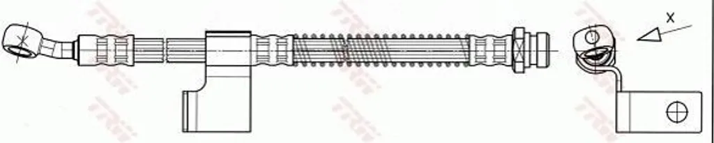 Flexible de frein TRW PHD530 : Stop aux fuites Matrix OE 58732 17000