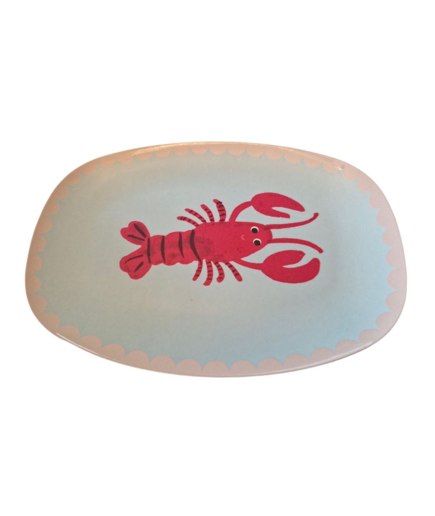 Rice - Melamin Teller - Lobster / Hummer, klein