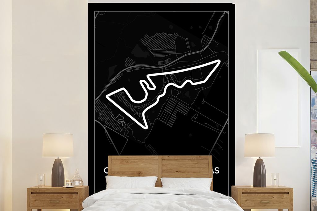 MuchoWow Fototapete für Wohnzimmer oder Schlafzimmer Wandtapete Vinyl Motivtapete Amerika - Rennstrecke - Formel 1 - Circuit of the Americas - R...