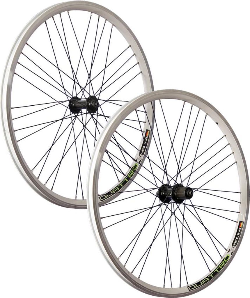 26 Zoll System Laufradsatz Quattro X weiß Shimano Deore 610 Cues QC400 weiß MTB