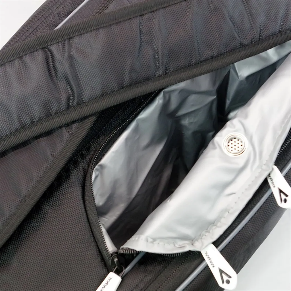 Sac à raquette blanc Karakal Pro Tour Fifty 2.1 grand format