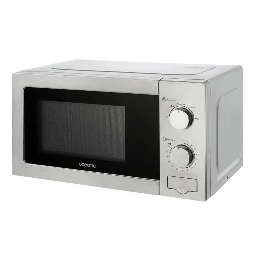 Micro-ondes monofonction 700 W compact blanc avec plateau tournant 25cm