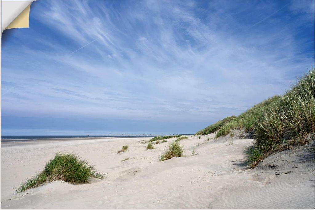 ARTland Wandbild, selbstklebend Strandlandschaft auf Baltrum Größe: 30x20 cm
