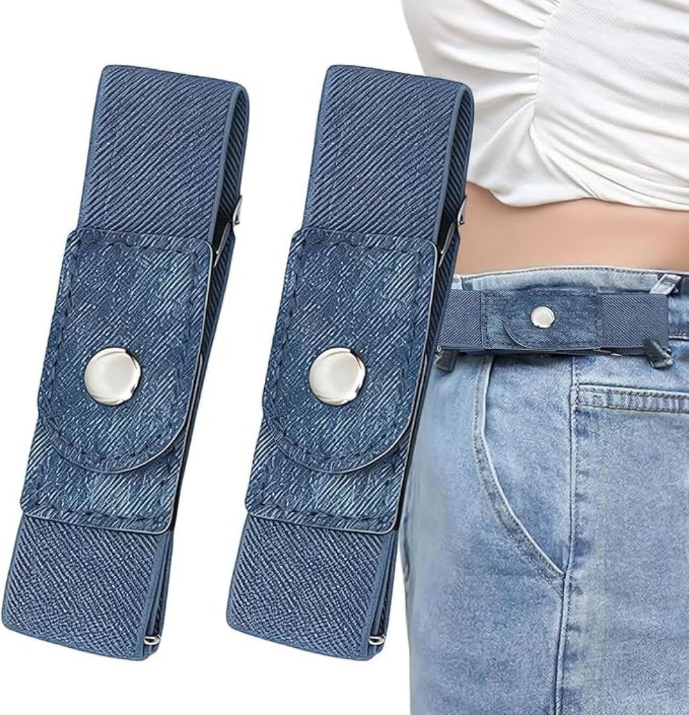 Cintura elastica - Set da 2 - Cintura senza fibbia - Immagine del prodotto 