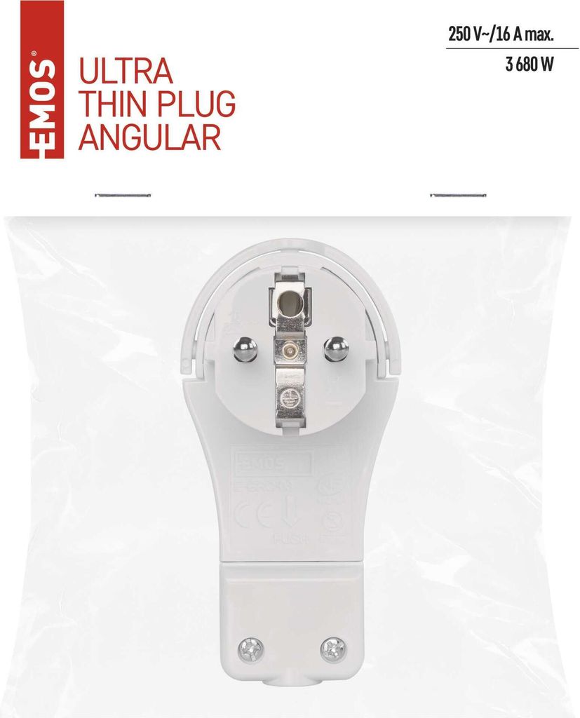 EMOS extraflacher Winkelstecker, flacher Produktbild 11