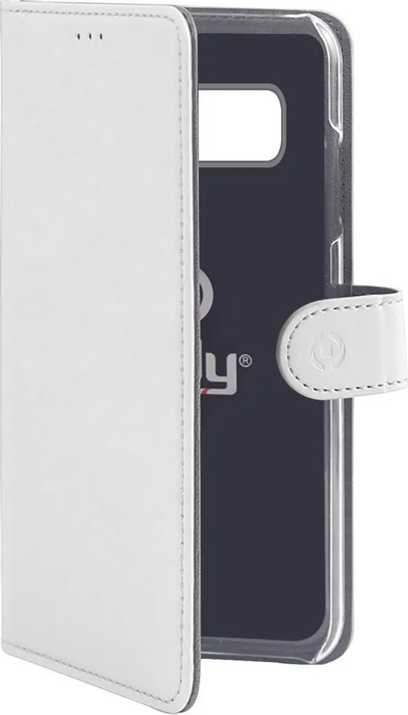 Cover Celly Wally Bianco 5.8 Pollici | Custodia Portafoglio Luxury