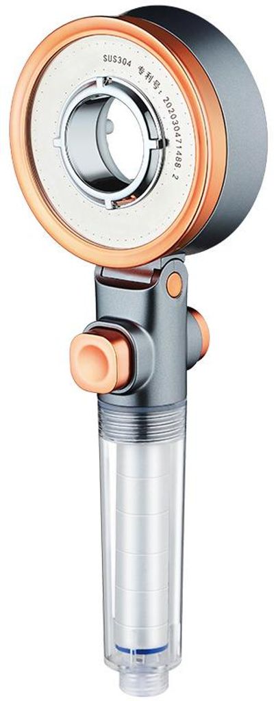 Shower Head Unique Double Sided Badezimmer 3 Nozzles Water Saving Filter Rain Round Adjustable Nozzle Sprayer