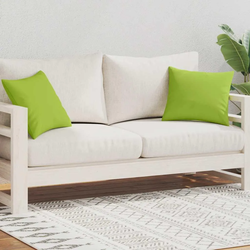 Set 2 Cuscini Esterno 45x45 Verde Mela | Tessuto Idrorepellente Anti-UV