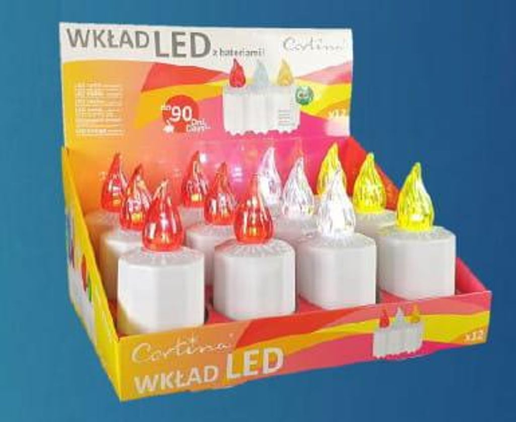 Wkład Led Melius Wodoodporny Z Bateriami W Displayu Mix 3 Zdjęcie produktu 