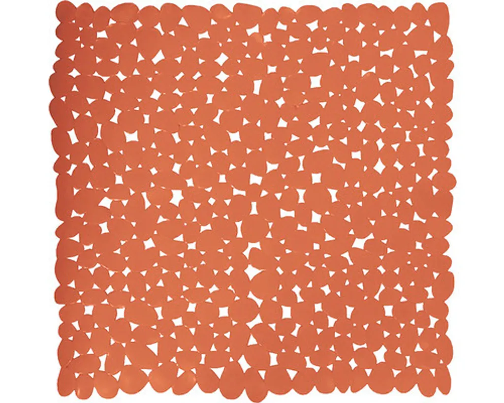 Tappeto Doccia Ventose MSV Pebble 53x53 Terracotta - Grip Professionale