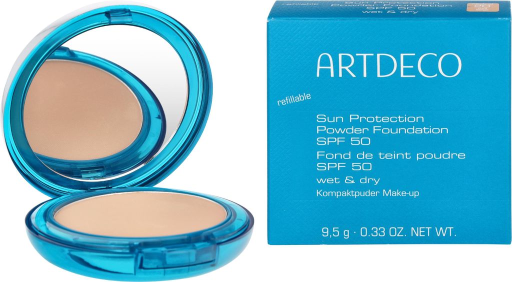 #20 Cool Beige Artdeco Sun Protection Powder Wet&Dry SPF50 Produktbild 