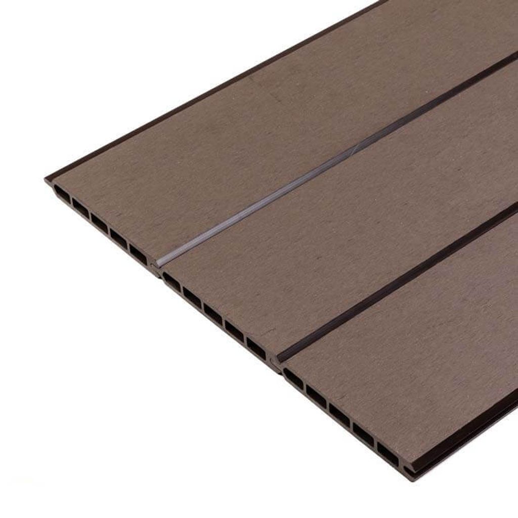 Standard WPC Fassadeverkleidung Verbundwerkstoff | BRAUN | Muster Holzprobe Musterstück | LIDERWOOD
