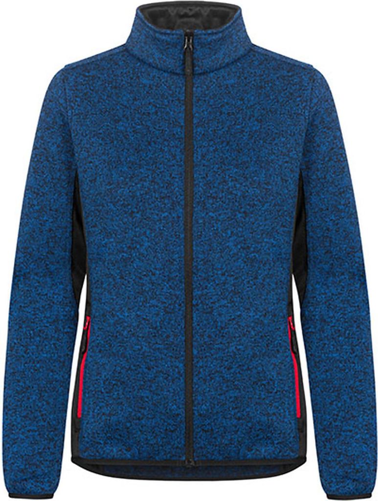 Strick Jacke Workwear Damen, Königsblau-Melange, XL