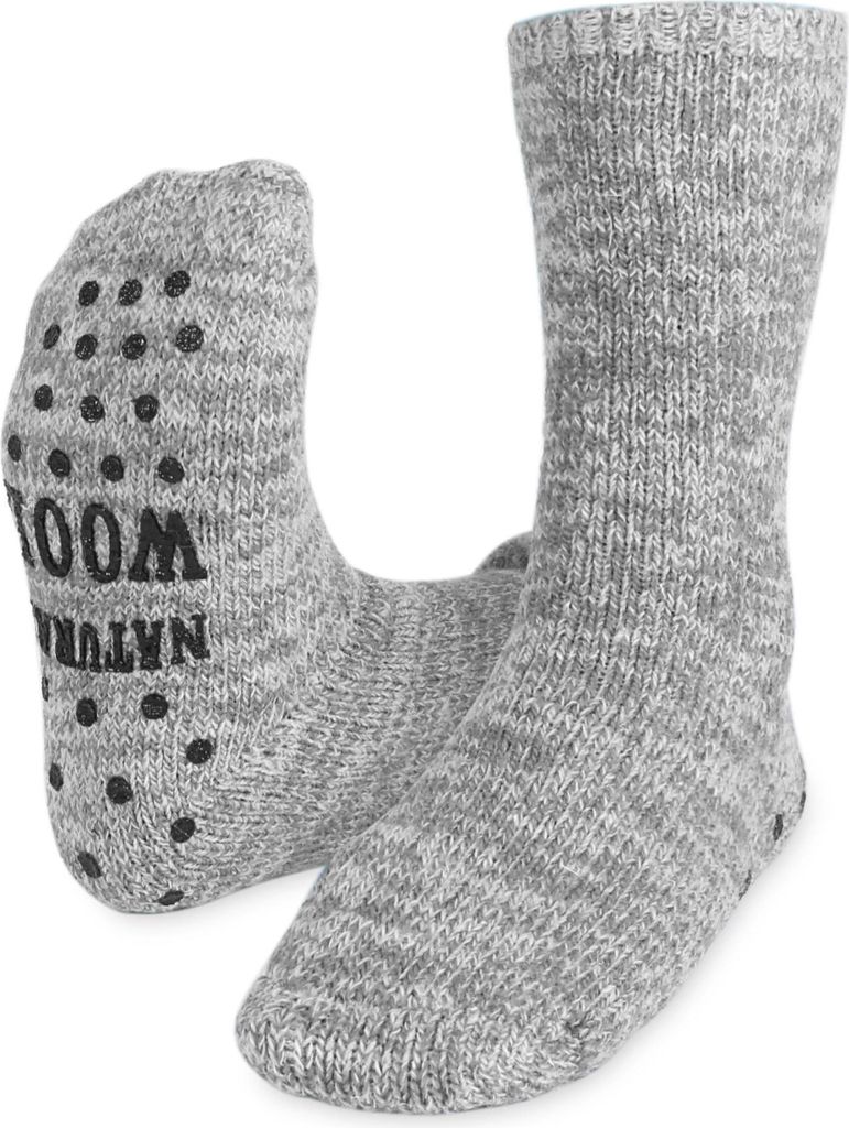 Circle Five Winterhausschuhe mit ABS-Druck - Wollsocken