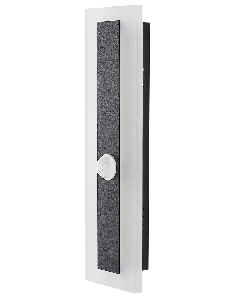Lampe LED Extérieure Design Acier et Acrylique avec Détecteur 30 cm