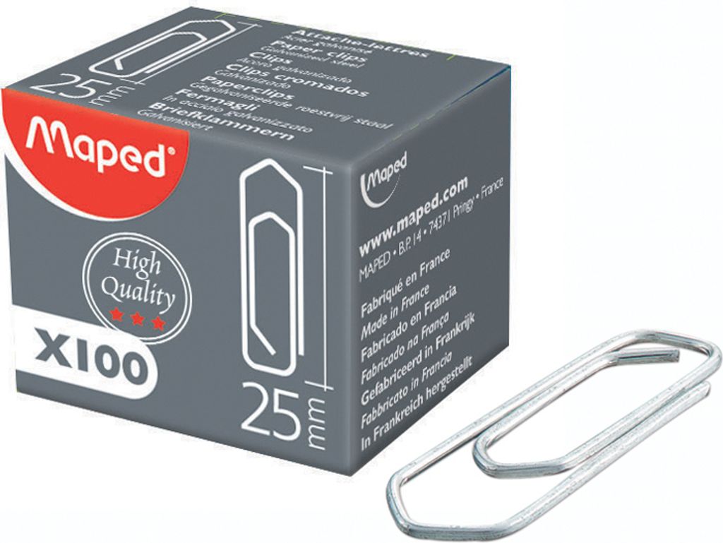 Maped 032061 Büroklammern galvanisiert 32 mm, Groápackung Obrázok produktu 