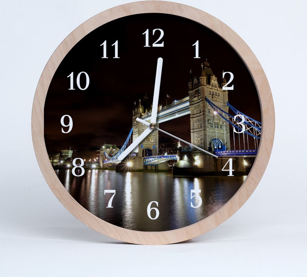 Holzuhr 20fi cm wanduhr - London Bridge City