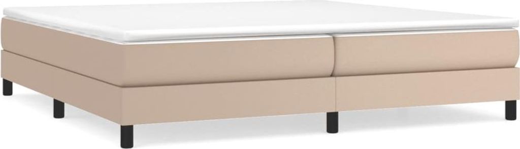 vidaXL Boxspringbettgestell Cappuccino-Braun 200x200 cm Kunstleder
