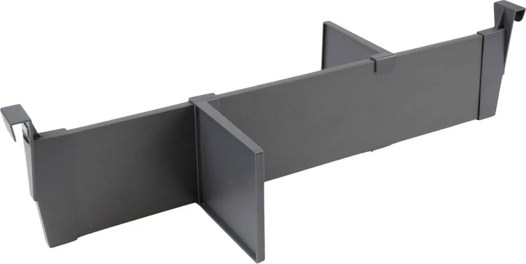 Lot de séparateurs de tiroir Vertex-Concept, Module 600 mm, Gris anthracite - 6