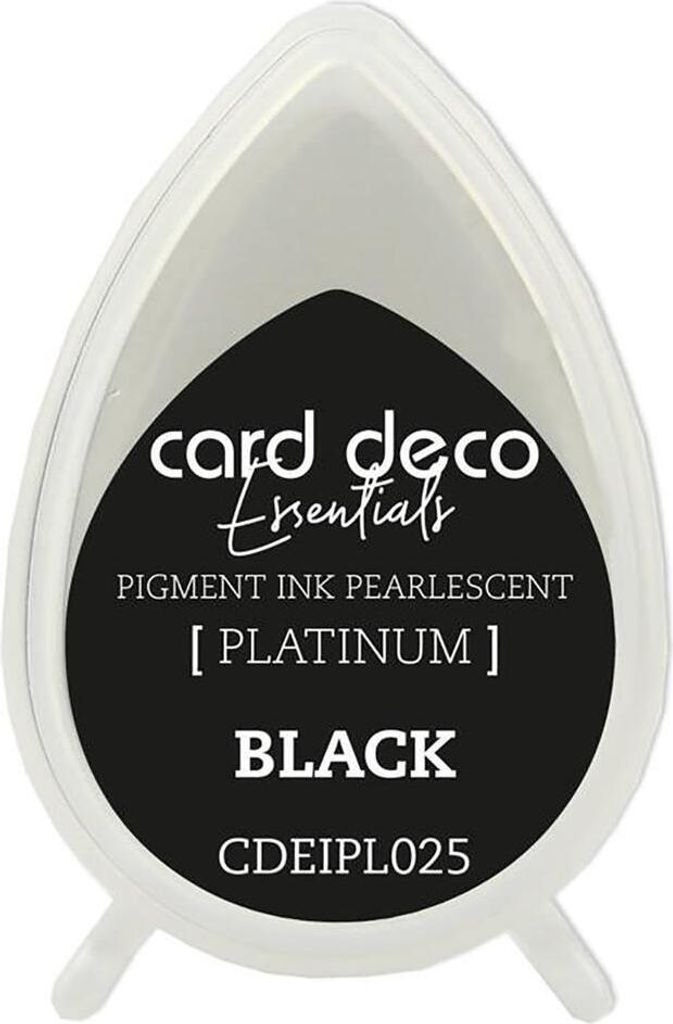 Card Deco Essentials Platinum Stempelkissen Perlmutt Schwarz