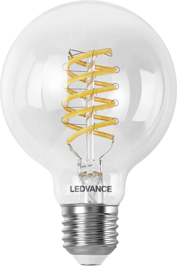 LEDVANCE LED Lampe Smart+ Wifi Filament Globe Tunable White 2700K E27 Dimmbar Tunable White, Kalt-zu-Warm-Farbwechsel 4058075793958
