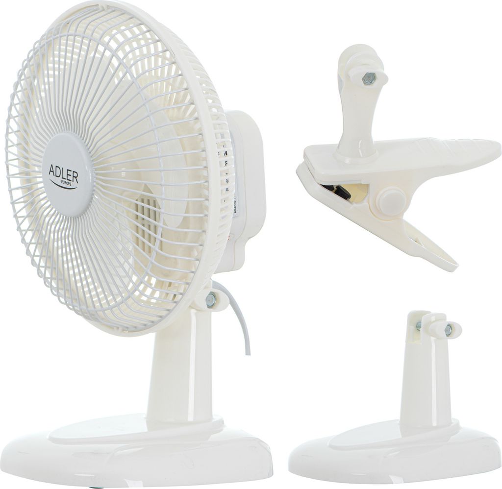 Adler AD 7317 15 cm Ventilator mit Clip + Sockel Produktbild 2