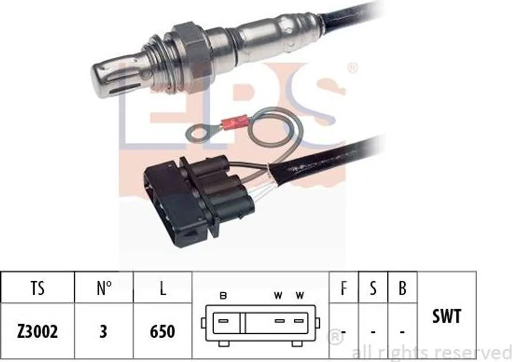 Sonde Lambda EPS 1 997 042 OE 030906265K compatible avec Passat 35I