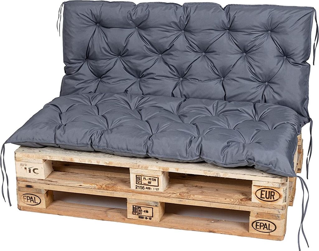 TexDeko Garden Palettenauflage 120x60cm mit Rückenlehne Produktbild 