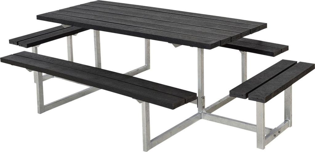 Plus Kombimöbel Basic 260 x 160 x 73 cm Kunststoff, schwarz strukturiert