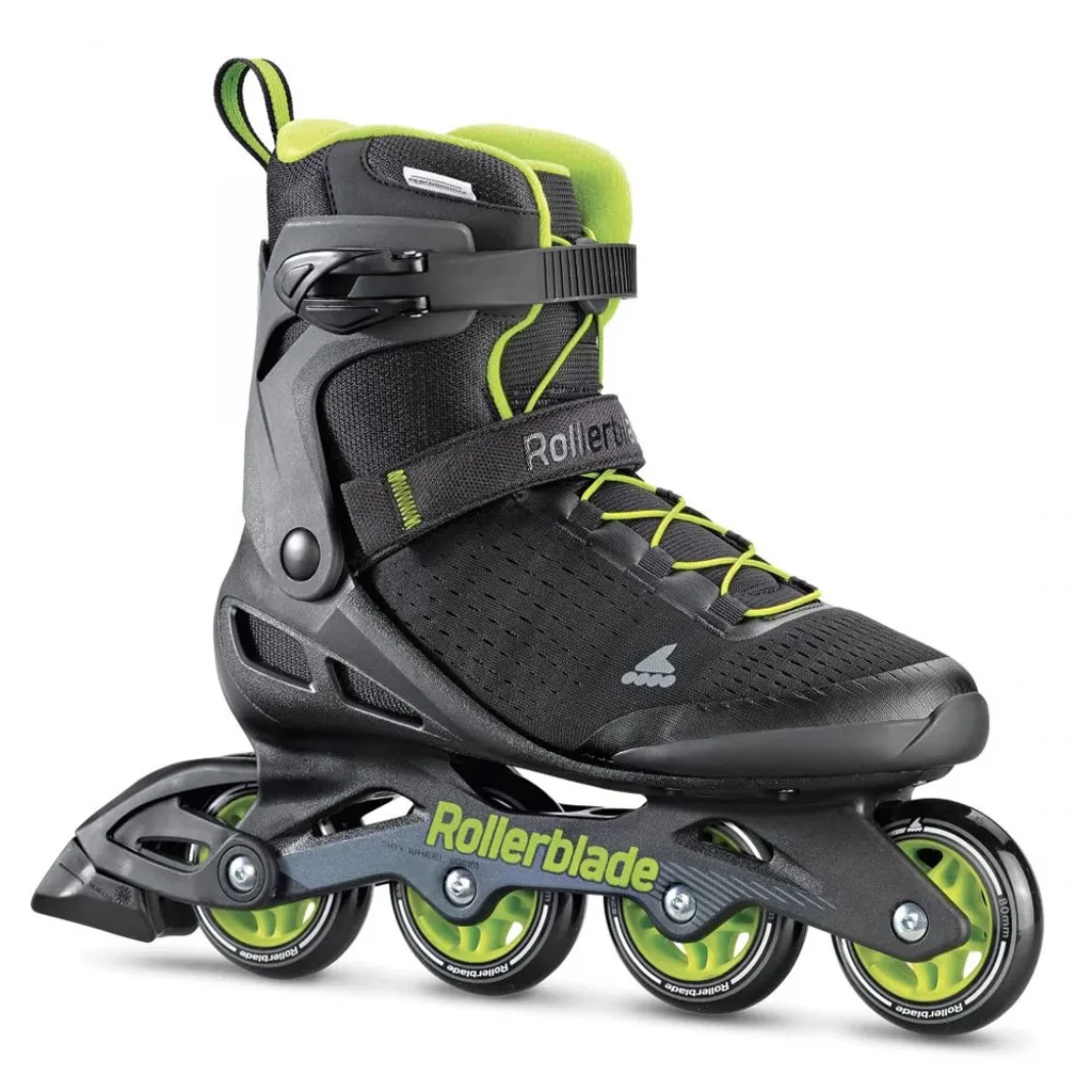 Roller Zetrablade Elite avec Roues 80mm et Roulements SG5 Noir et Vert