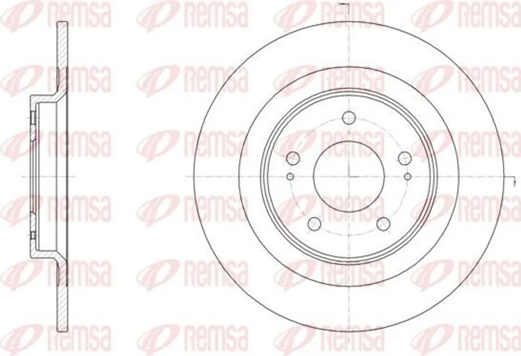 Disque de frein REMSA haute résistance 61528.00 compatible ASX et 4008